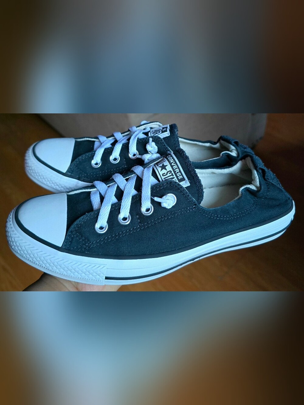 Sz 10 Women's CONVERSE CTAS SHORELINE Black Casual Shoes
